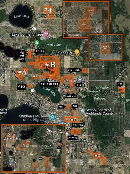 CRUTCHFIELD ESTATE DISTRIBUTION AUCTION! 1,483± TOTAL ACRES IN 74 LOTS, HIGHLANDS COUNTY, FL