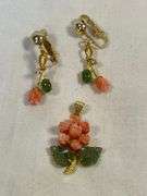 Shell Earrings & Pendent Set