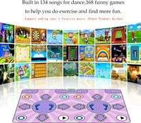 GOLUTEWBILE HDMI Double Wireless Game Dance Mat for Kids and Adults, Motion-Sensing Controller,3D Scene Mode, MTV & Cartoon Mode