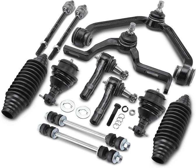 12pc Front Suspension Kit For Honda Accord 3.0 V6 – Control Arms, Ball Joints, Tie Rods, Sway Bar Links – PartsW