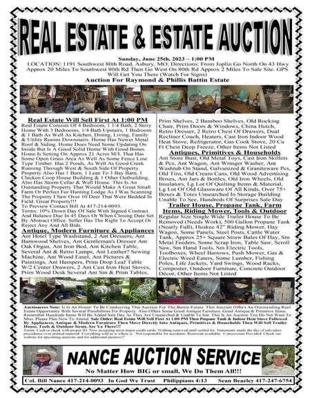 Real Estate and Estate Auction 