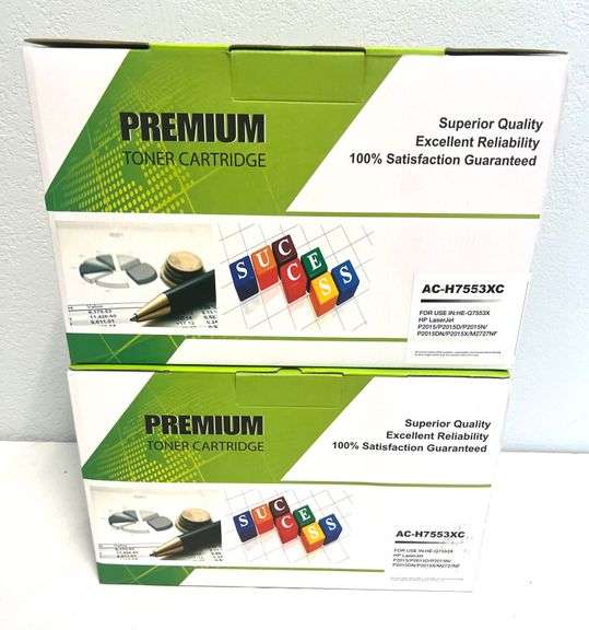 LOT OF 2 - Compatible HP CF283A Black Toner Cartridge - 1,500 Page Yield - BRAND NEW!