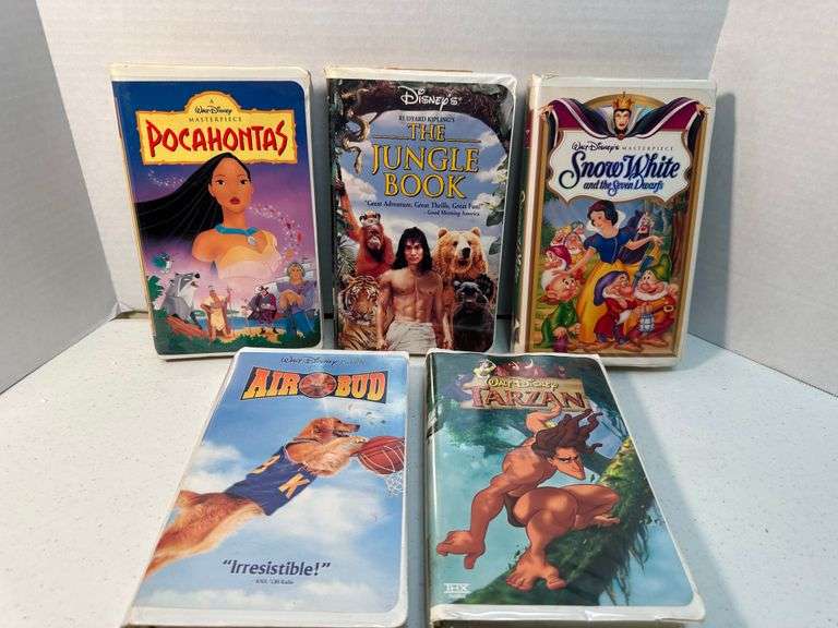 Lot of 5 VHS Disney Movies Auctionology LLC