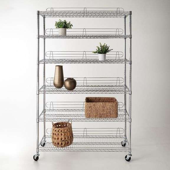 HoneyCanDo 6Tier HeavyDuty Adjustable Shelving Unit with 400lb