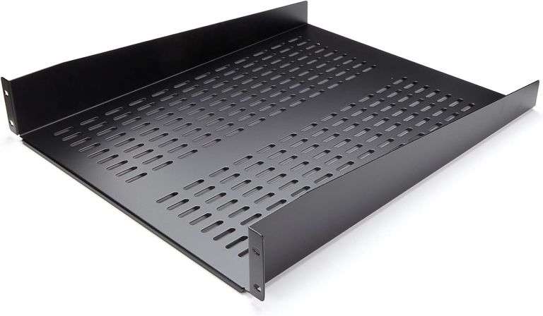2U Server Rack Shelf - Universal Vented Rack Mount Cantilever Tray for ...