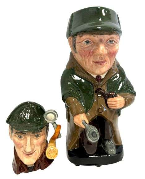 Royal Doulton "The Sleuth" & Sherlock Holmes Toby Jug Collection