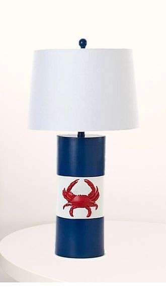 Lux Lighting 30" Coastal Crab Table Lamp - NEW!
