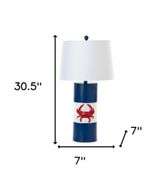 Lux Lighting 30" Coastal Crab Table Lamp - NEW!