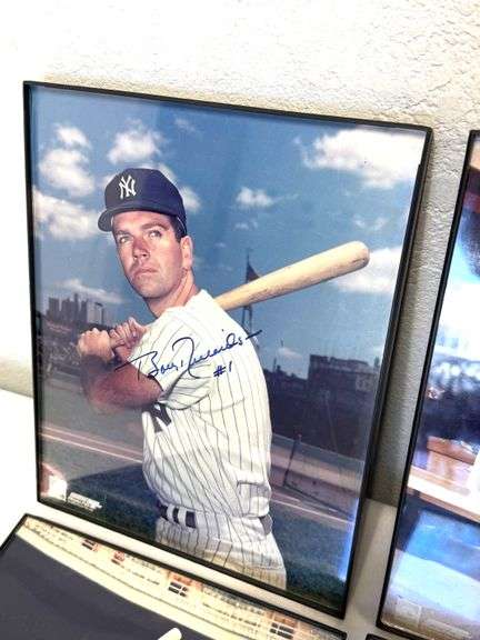 Lot of 4 Autographed Baseball Photographs
