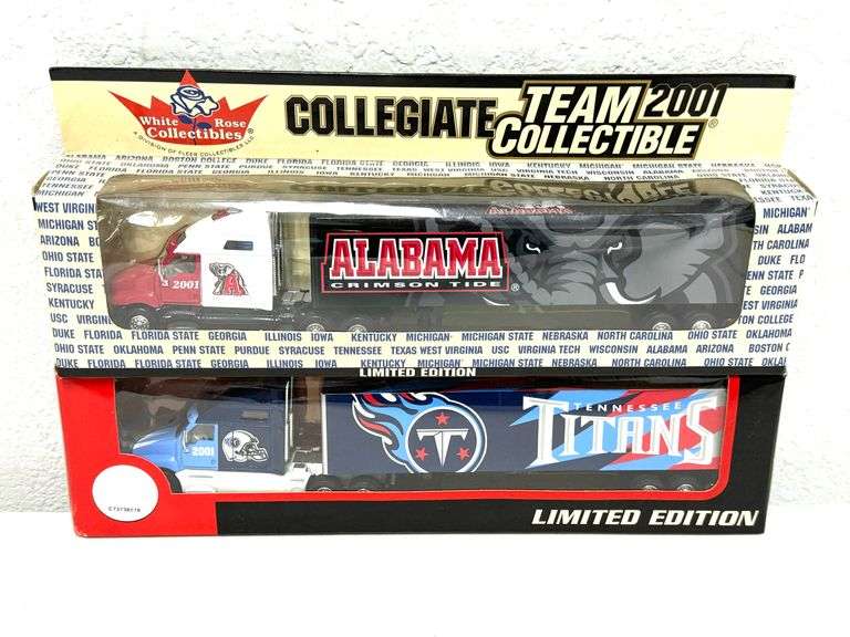 Lot of 4 - Team Collectible Die Cast Trucks - College Team Logos!