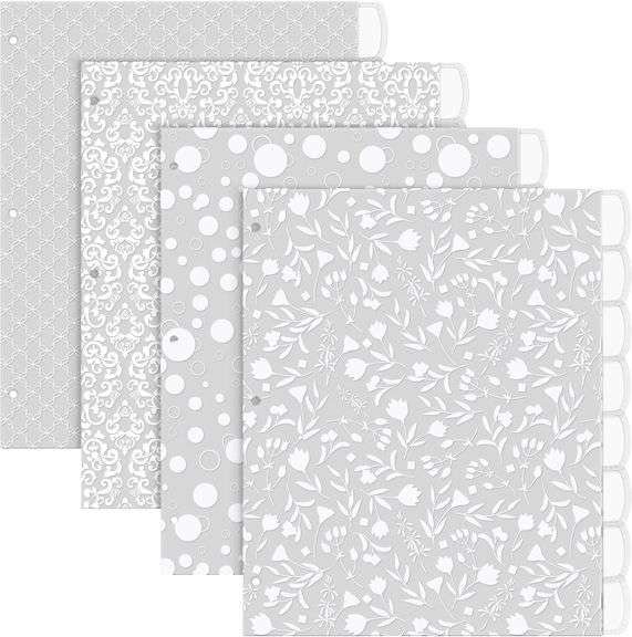2524 Pcs 3 Ring Binder Dividers with Tabs