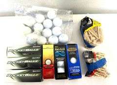 Golf Balls & Golf Tee Group Lot