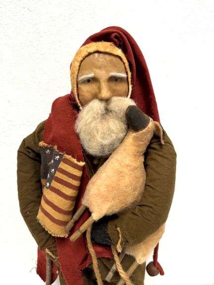 Arnett's Country Store Folk Art Doll - "Tall Santa" Handmade Doll ( 2 of 2 )