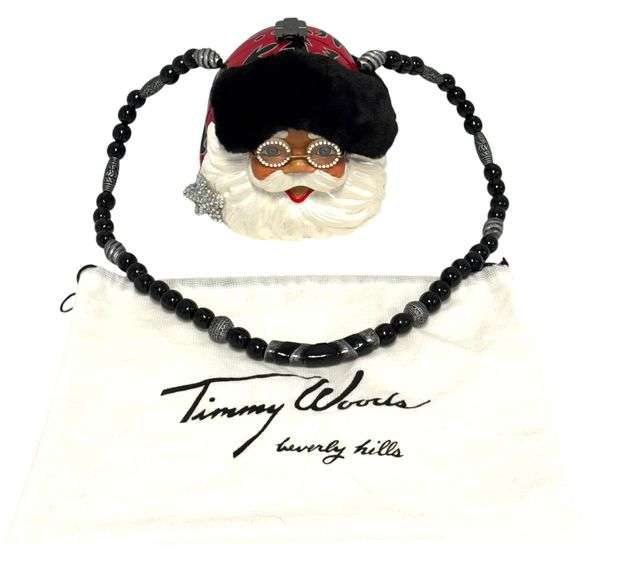 Authentic Timmy Woods Handcrafted Handbag - Santa XV (Signed)