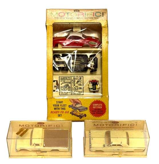Vintage Motorific Quick Change Motor Toys - 1964 Ideal