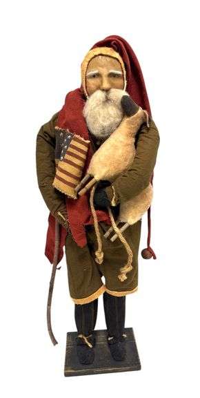 Arnett's Country Store Folk Art Doll - "Tall Santa" Handmade Doll ( 2 of 2 )