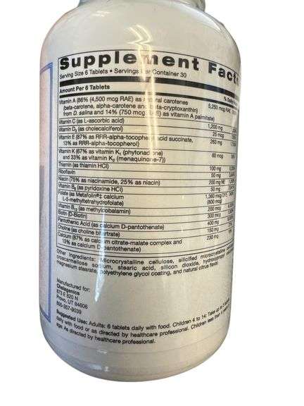 HEALTH GENESIS HIGH DOSE MULTIPLE VITAMIN/MINERAL FORMULA - Sealed NEW!