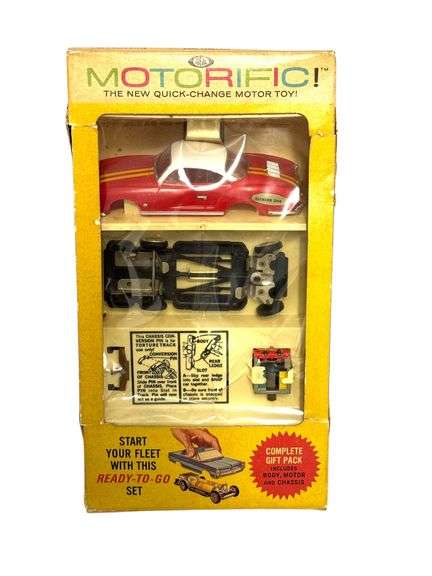 Vintage Motorific Quick Change Motor Toys - 1964 Ideal