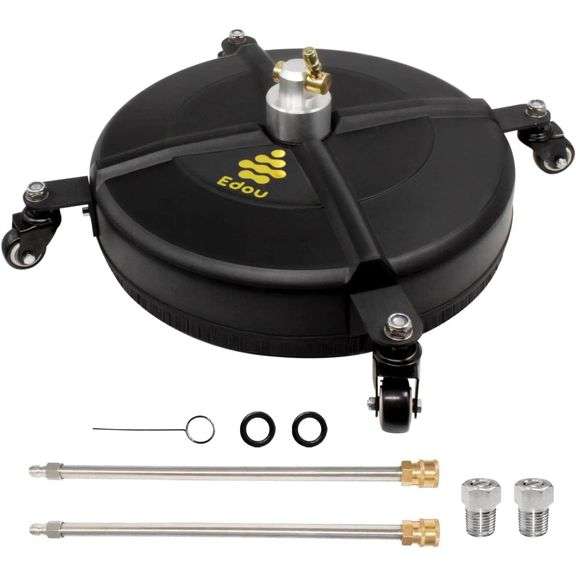 15-inch Pressure Washer Surface Cleaner with 4 Wheels - 4,000 PSI Max Working Pressure - NEW!