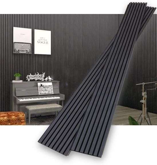 Acoustic Wood Slat Wall Panels for Interior Wall Decor | Soundproof ...
