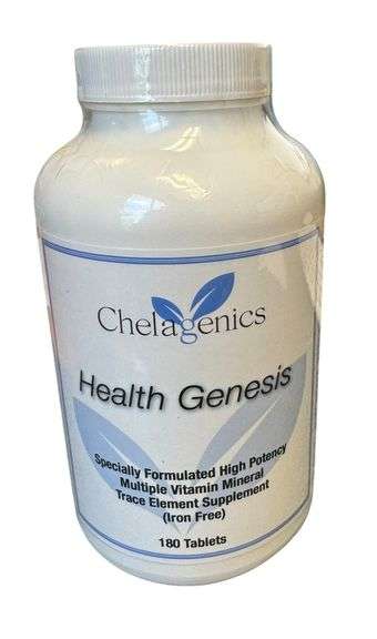 HEALTH GENESIS HIGH DOSE MULTIPLE VITAMIN/MINERAL FORMULA - Sealed NEW!