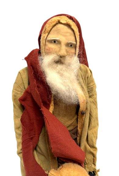 Arnett's Country Store Folk Art Doll - "Tall Santa" Handmade Doll ( 1 of 2 )