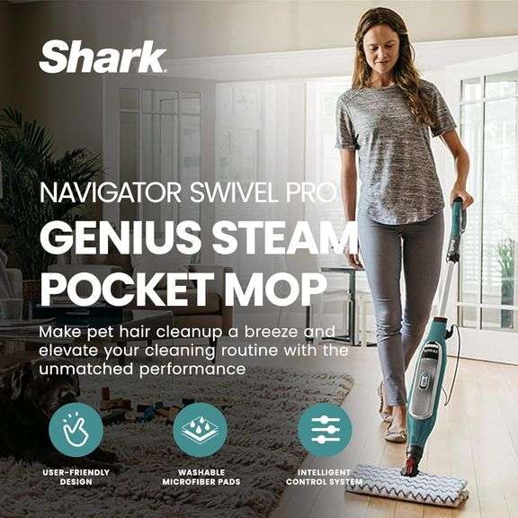 Shark® Genius™ Steam Pocket® Hard Floor Mop System - NEW!