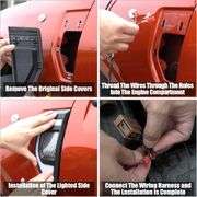 Mabett Side Marker Lights for Ford Maverick 2024 2023 2022, LED Lamps with Fuse & Wiring Harness Fit
