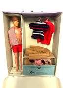 Vintage 1960's Ken Doll, Outfits & Carry Case