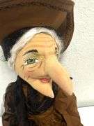 Joe Spencer Folk Art Doll - "Myrtle the Witch" Handmade Doll
