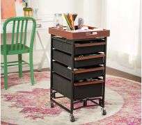 Oasis Collapsible Multi-Drawer Storage Cart w/ Removable Tray - NEW!