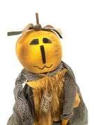Folk Art Doll - "Pumpkin Head" Handmade Doll