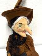 Joe Spencer Folk Art Doll - "Myrtle the Witch" Handmade Doll