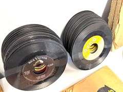 Large 124pc - 45 RPM & Early LP Record Collection