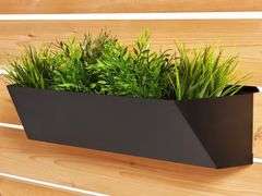 HOFT 24 in. Black Steel Planter - Large