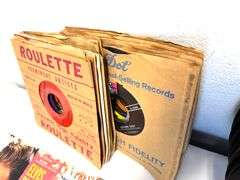 Large 124pc - 45 RPM & Early LP Record Collection