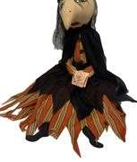 Joe Spencer Folk Art Doll - "Agnes the Witch" Handmade Doll