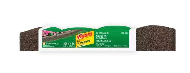 Vigoro Roman Stone 16 ft. Earth Rubber Garden Edging - NEW!