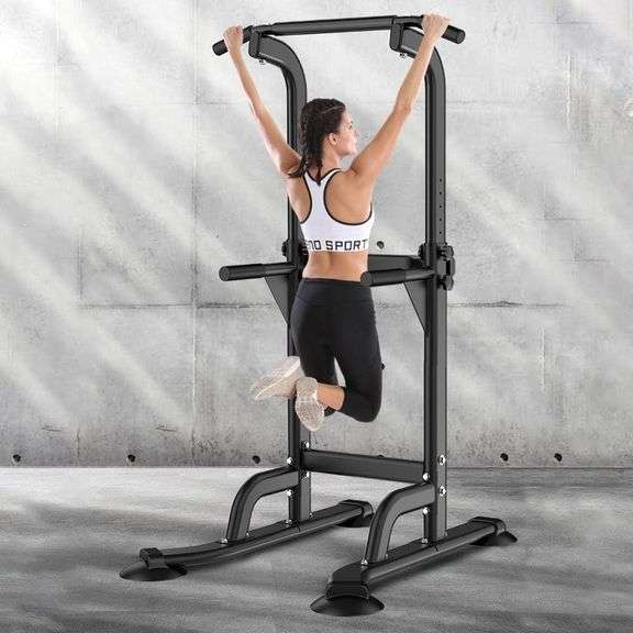 SogesPower - Power Tower Dip Station Pull Up Bar for Home Gym - NEW!