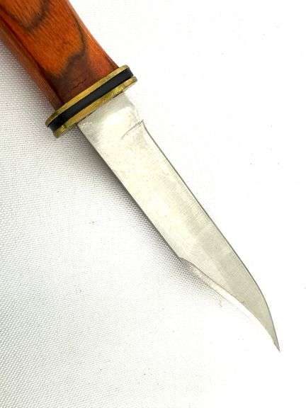 Master Cutlery Fixed Blade, 7.75in, Stainless Steel Blade, Wood Handle HK-1022.7