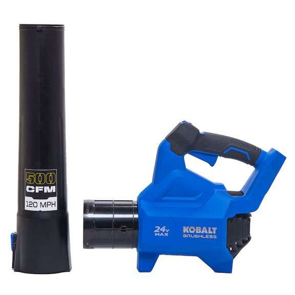 Kobalt 24-volt 500-CFM 120-MPH Battery Handheld Leaf Blower (Tool Only)