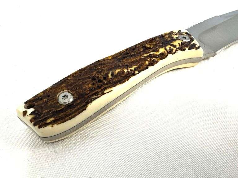 Western W19246 Crosstrail Fixed Blade Knife with Delrin Stag Handle