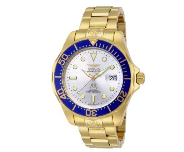 Invicta Men's 13872 Pro Diver Analog Display Japanese Automatic Gold Watch (NEW)