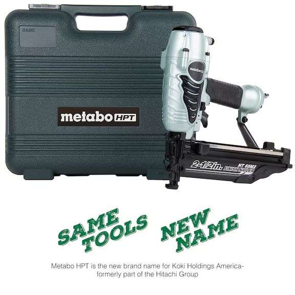 Metabo HPT 2-1/2-in 16-Gauge Pneumatic Straight Finish Nailer