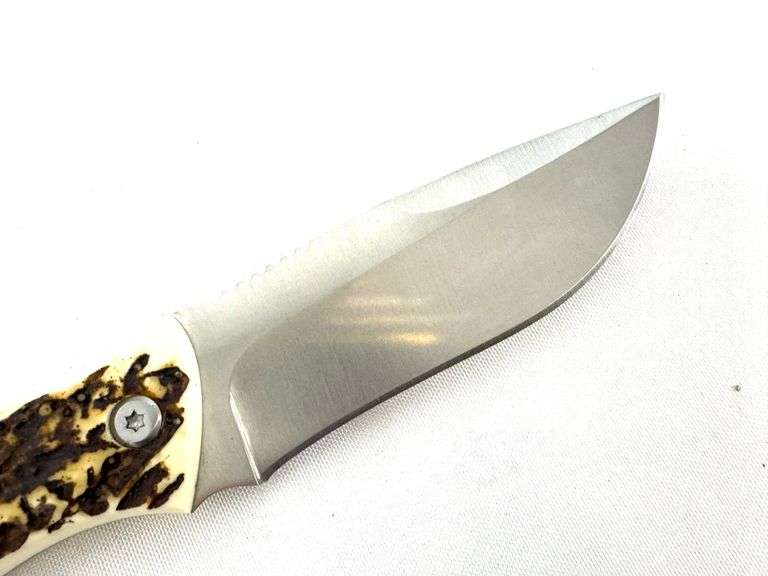 Western W19246 Crosstrail Fixed Blade Knife with Delrin Stag Handle