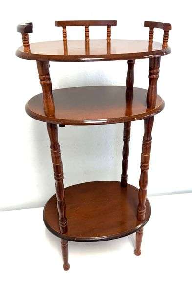 Solid Wood 3 Tier Accent / Side Table