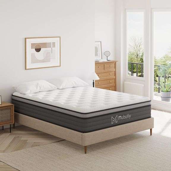 Mubulily Queen Sized 12" Memory Foam Mattress - NEW in BOX!