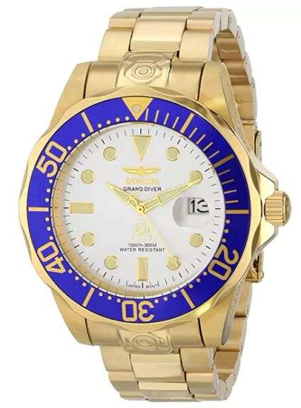 Invicta Men's 13872 Pro Diver Analog Display Japanese Automatic Gold Watch (NEW)
