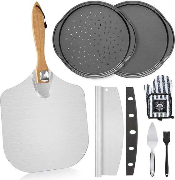 Foldable Pizza Peel Pizza Pan Set - NEW!