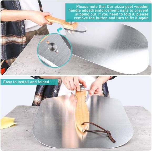 Foldable Pizza Peel Pizza Pan Set - NEW!